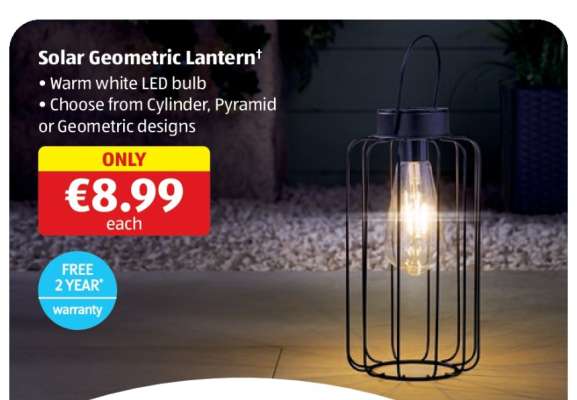 Solar Geometric Lantern