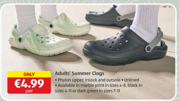 Adults’ Summer Clogs
