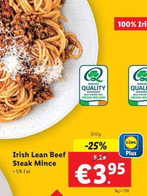 Irish Lean Beef Steak Mince