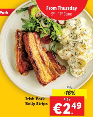 Irish Pork Belly Strips