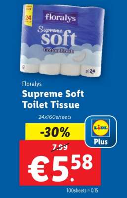 Florays Supreme Soft Toilet Tissue