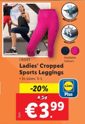 Ladies' Cropped Sports Leggings