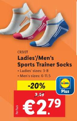 Ladies'/Men's Sports Trainer Socks