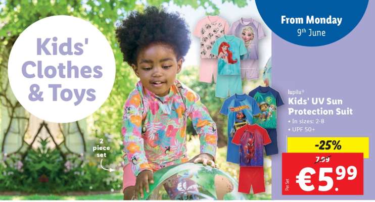 lupilu® Kids' UV Sun Protection Suit