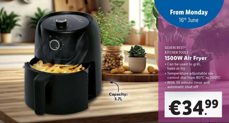SILVERCREST KITCHEN TOOLS 1500W Air Fryer