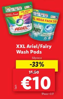 XXL Ariel/Fairy Wash Pods