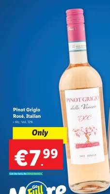Pinot Grigio Rosé, Italian