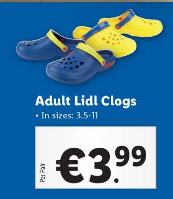 Adult Lidl Clogs