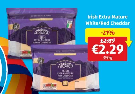 Irish Extra Mature White/Red Cheddar