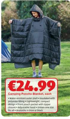 Camping Poncho Blanket