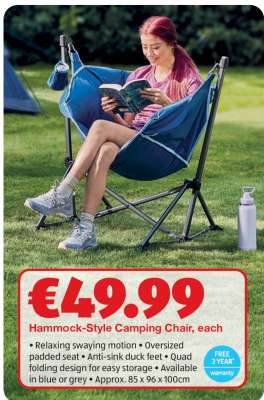 Hammock-Style Camping Chair