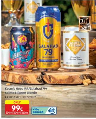 Cosmic Hops IPA/Galahad 79/Sainte Etienne Blonde