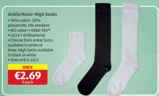 Ankle/Knee-High Socks