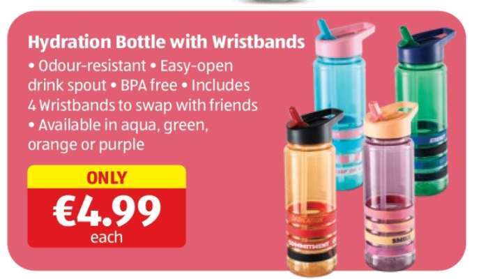 Hydration Bottle with Wristbands