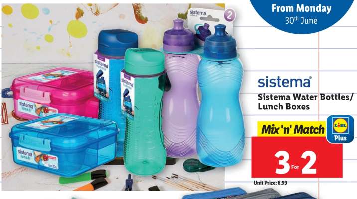 Sistema Water Bottles/Lunch Boxes